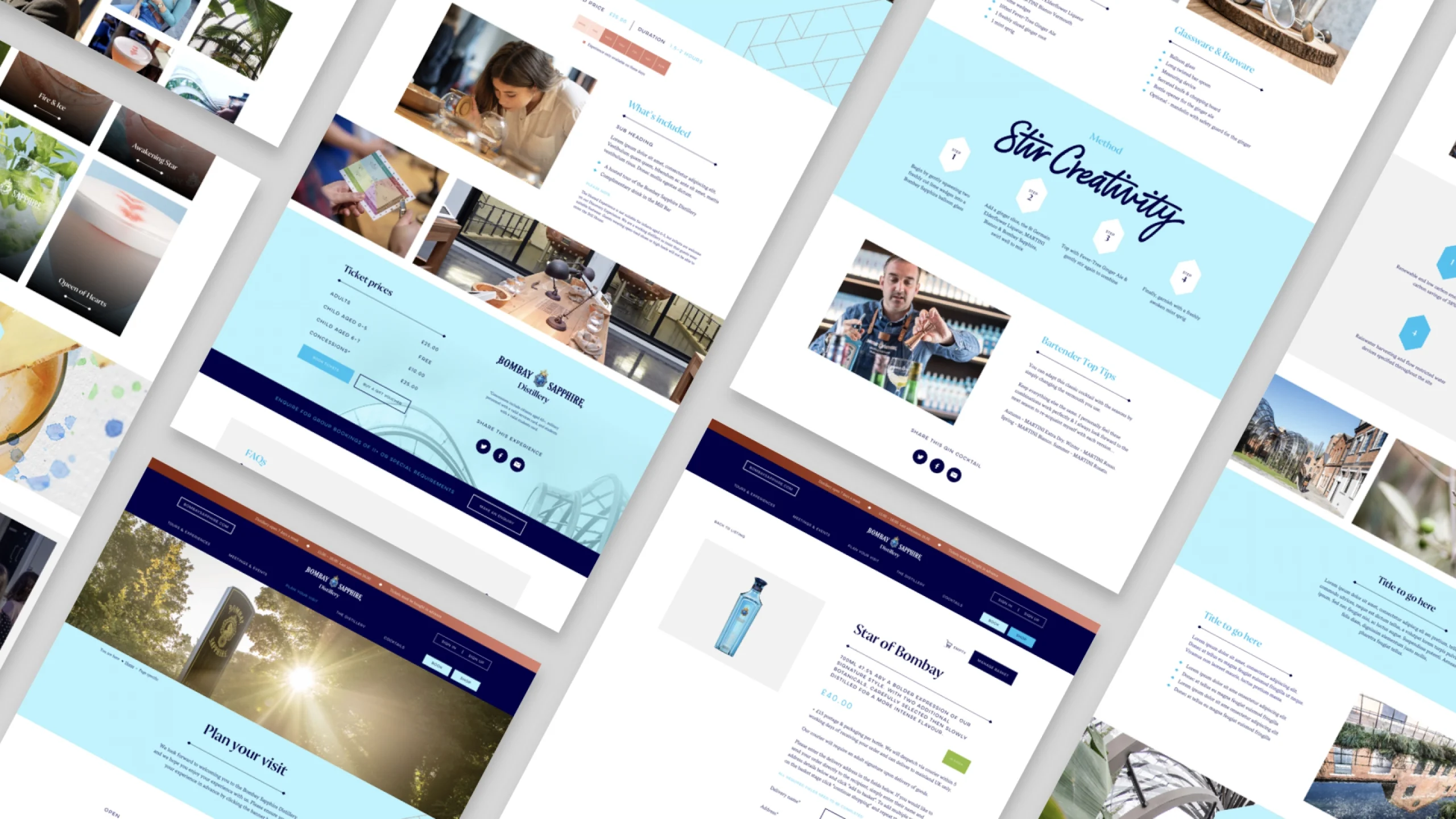 Bombay Sapphire Distillery website