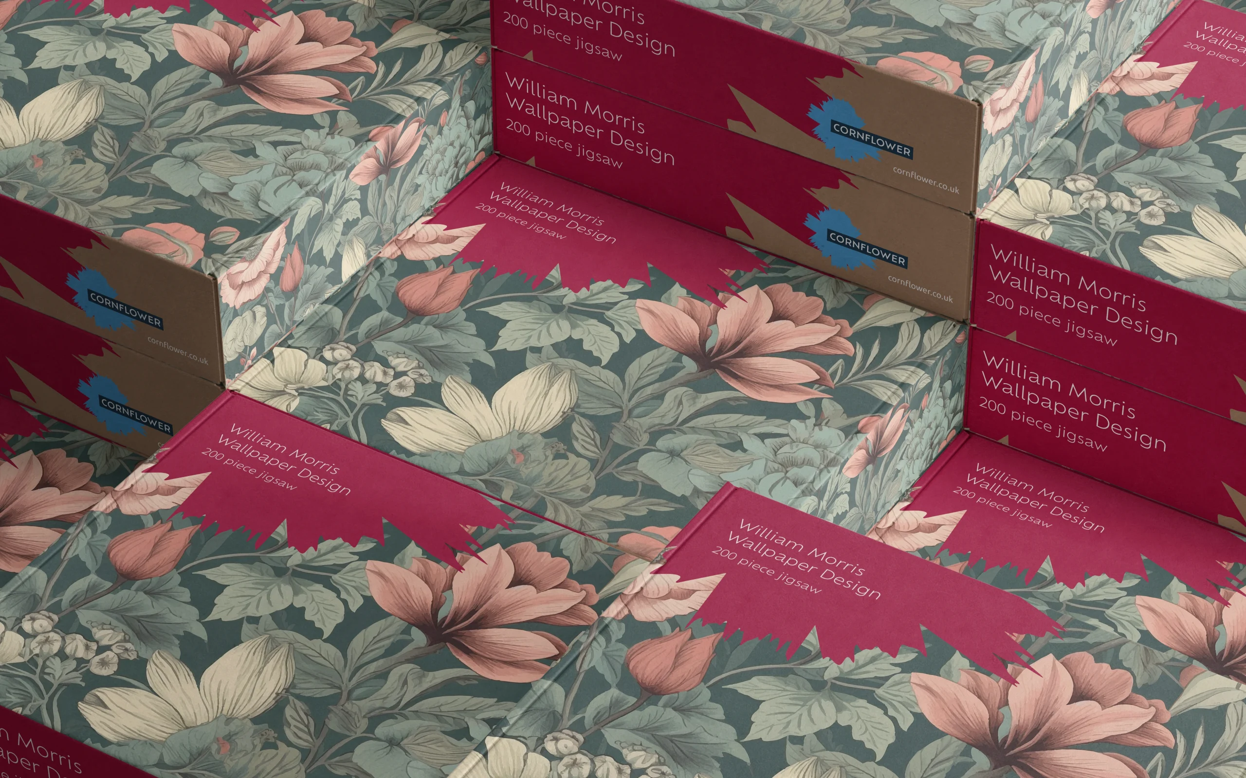 Cornflower William Morris wallpaper design book