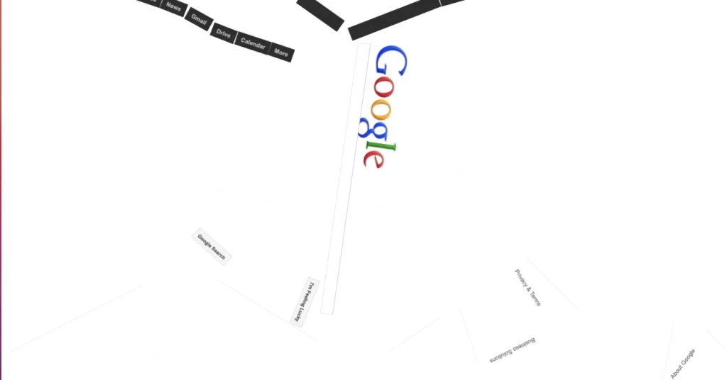 Google Easter Egg Gravity