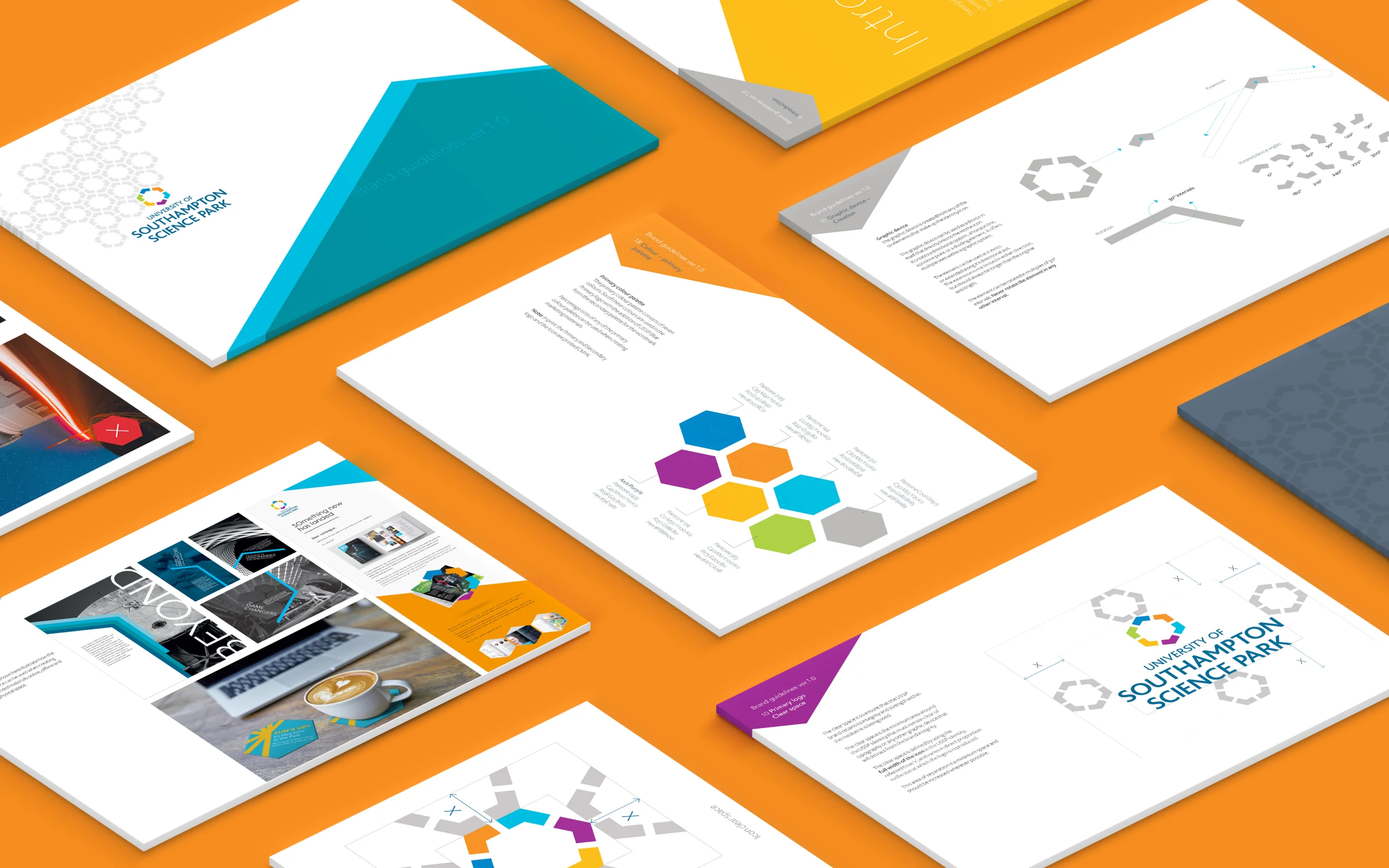The University of Southampton Science Park branding documents