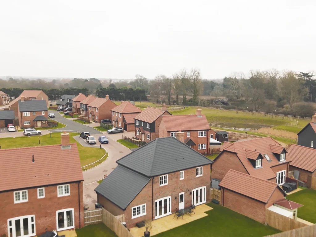 Bargate homes aerial shot