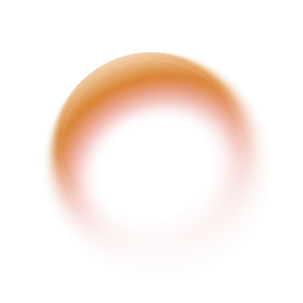 Circle with orange glow